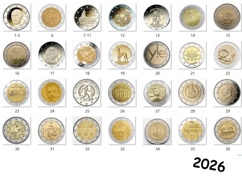 Euro 2026 gedenkmünze - 2026,