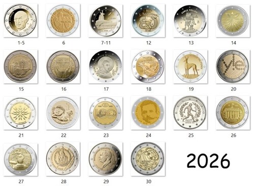 Euro 2026 gedenkmünze - 2026,