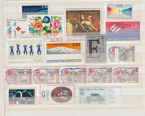 Frankreich posten aus 1989 - aus,